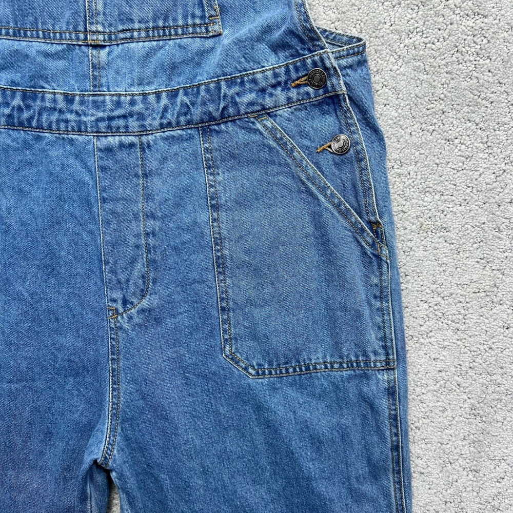 Unionbay Overalls Size Large Blue Denim Bib Jumper Pockets Utility Workwear - Picture 5 of 16